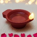 ZAYO LED DIYA PACK OF 6 BATTERY RED