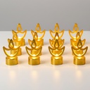 ZAYO LED GOLDEN DIYA PACK OF 12 BATTERY