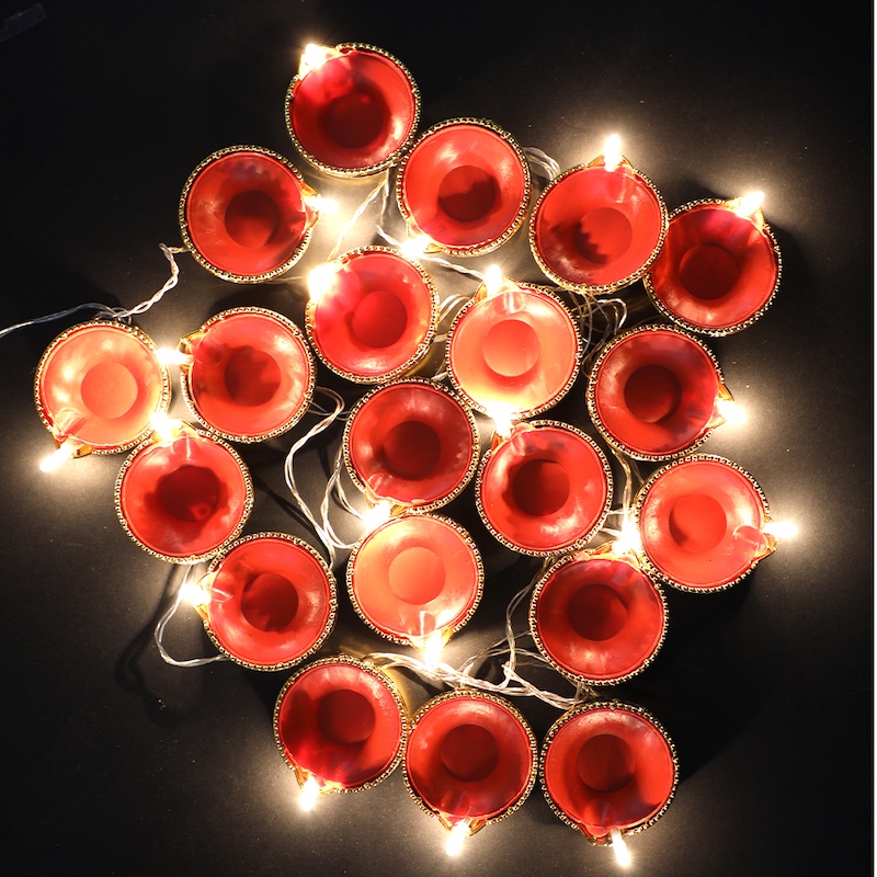 ZAYO LED DIYA STRING LIGHT RED