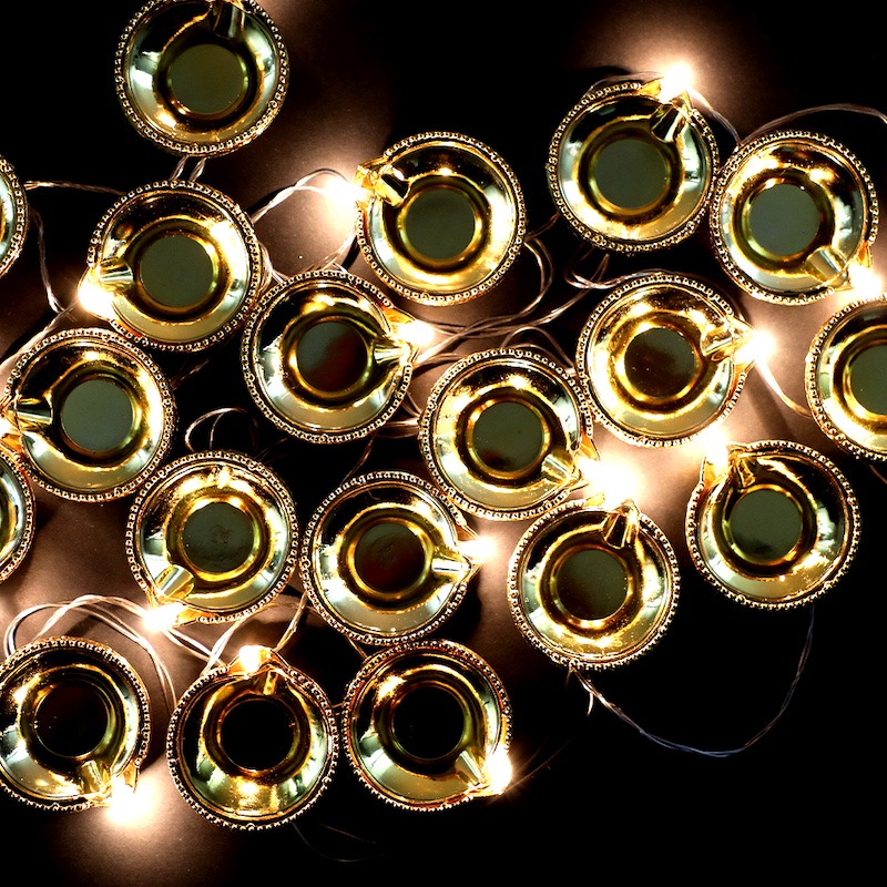 ZAYO LED DIYA STRING LIGHT GOLDEN