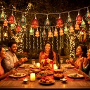 ZAYO LED 10 PC DIYA STRING LIGHT BATTERY + USB