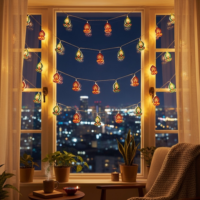 ZAYO LED 10 PC DIYA STRING LIGHT BATTERY + USB