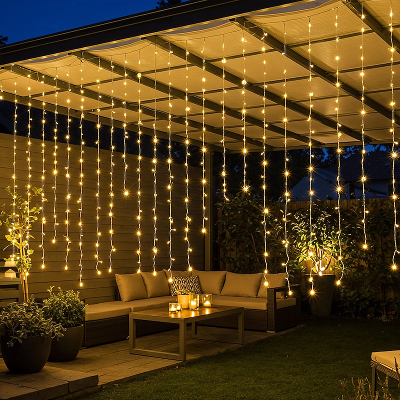 ZAYO LED CURTAIN LIGHT WARM WHITE 6MX2M