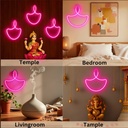 ZAYO LED DIYA LIGHT PINK 30CM