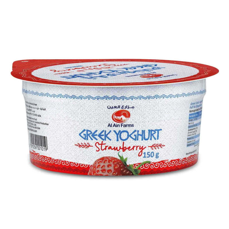 AL AIN GREEK YOGHURT STRAWBERRY 150GM