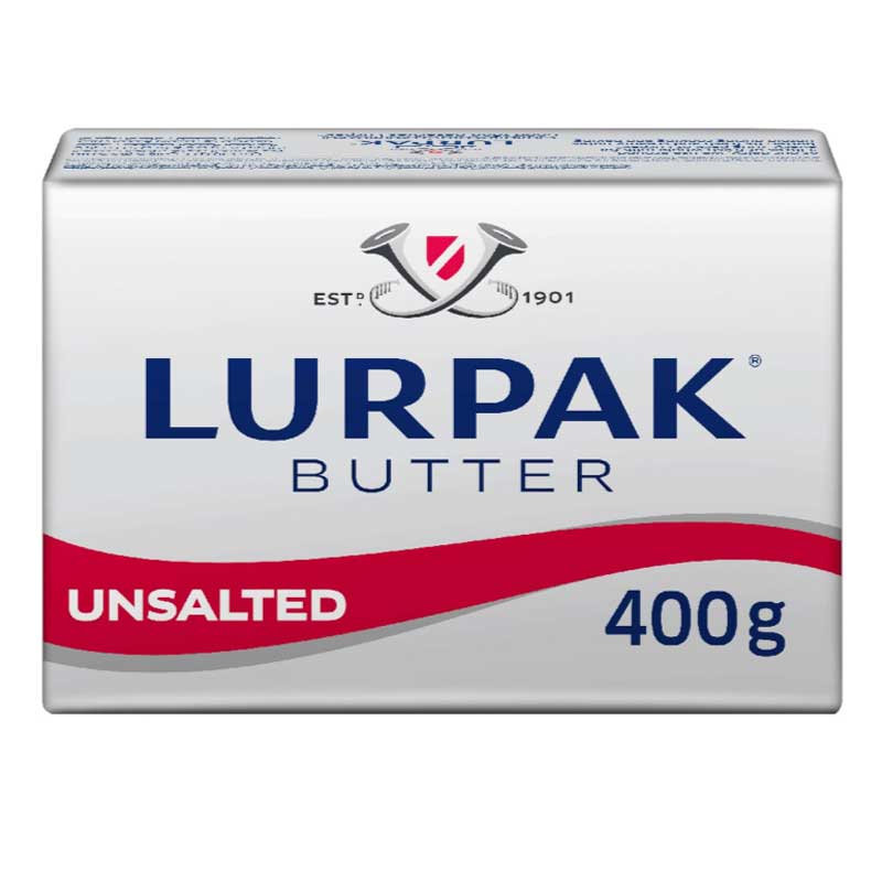 LURPAK BUTTER UNSALTED 400GM