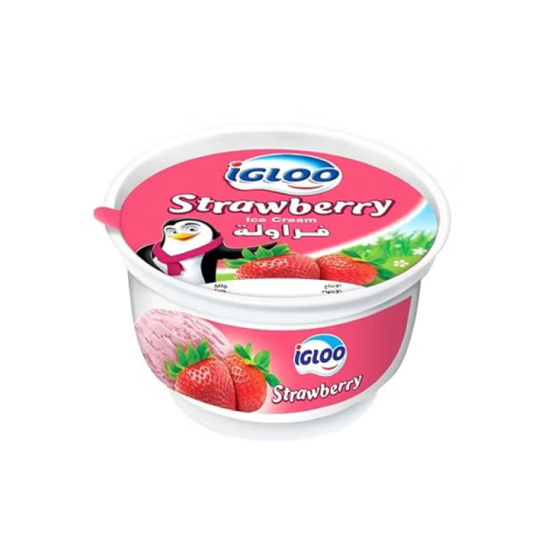 IGLOO MB CUP STRAWBERRY 125ML