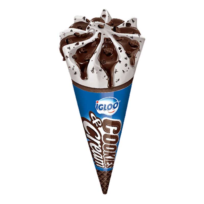 IGLOO MB CONE COOKIES &amp; CREAM 120ML