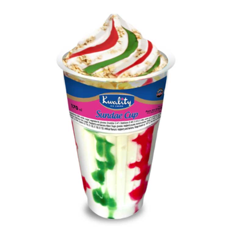 KWALITY SUNDAE CUPS VANILLA 170ML