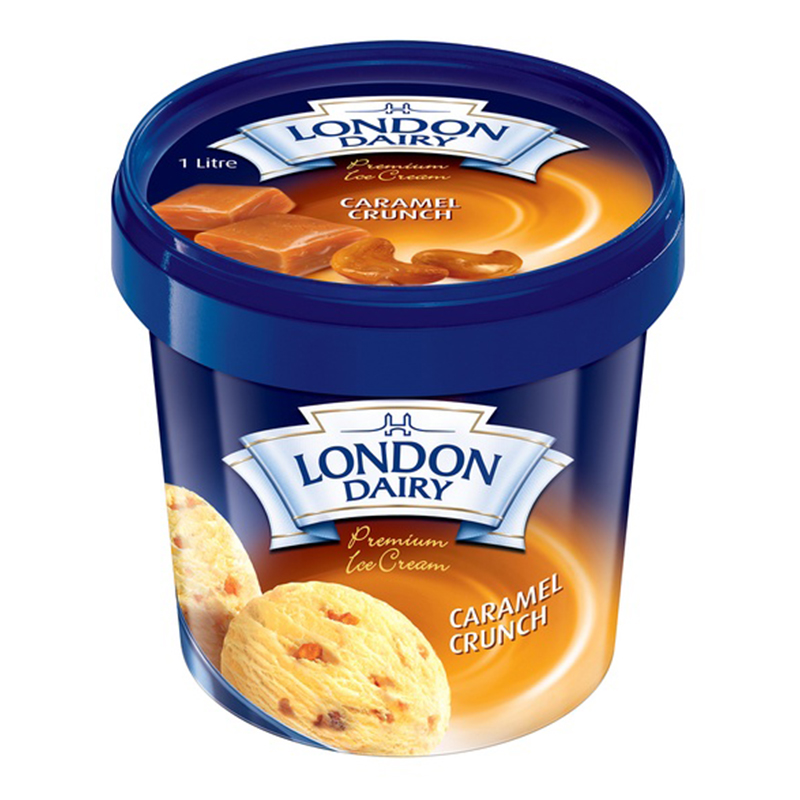 LONDON DAIRY CARAMEL CRUNCH 1LTR