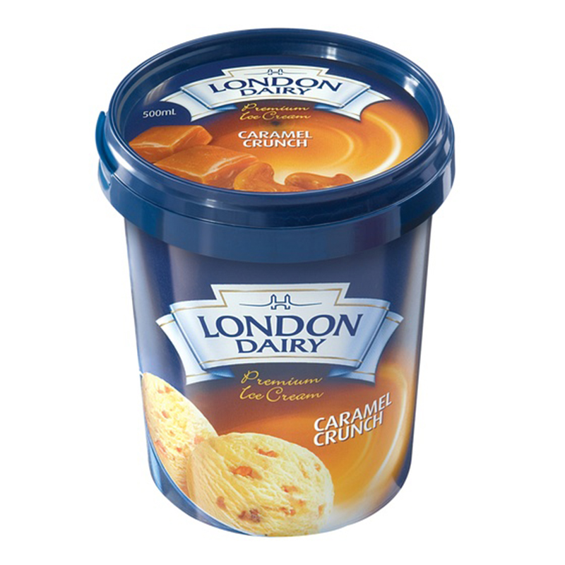 LONDON DAIRY CARAMEL CRUNCH 500ML