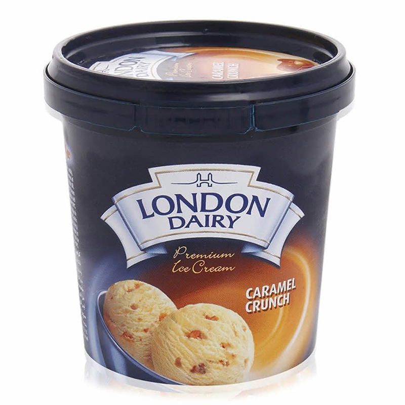 LONDON DAIRY CUP CARAMEL CRUNCH 125ML