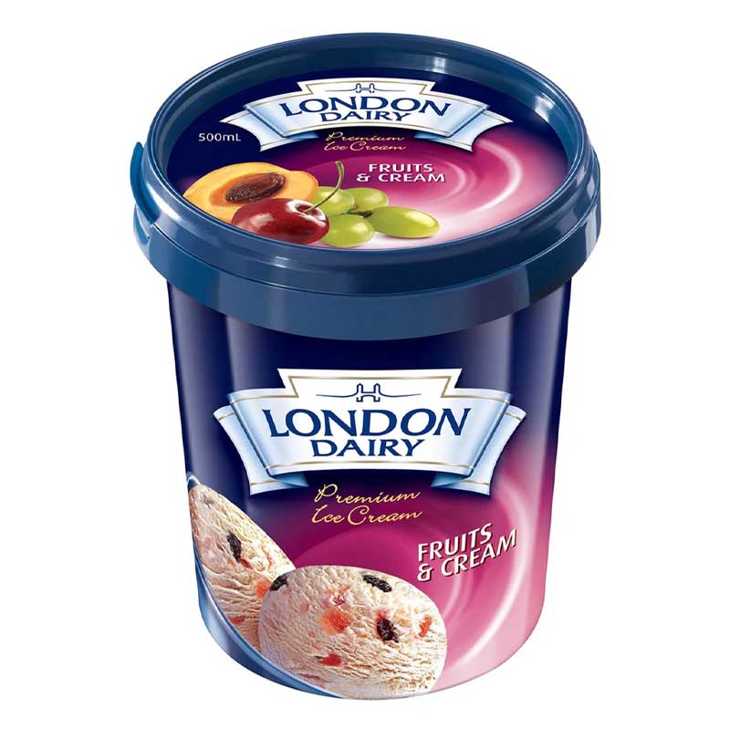 LONDON DAIRY FRUIT &amp; CREAM 500ML
