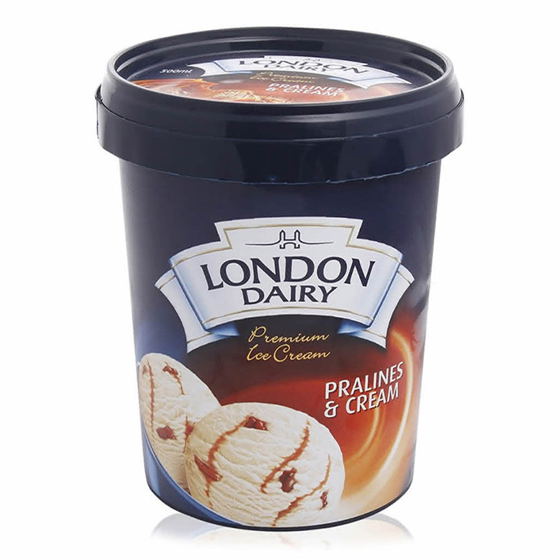 LONDON DAIRY PRALINE &amp; CREAM 500ML