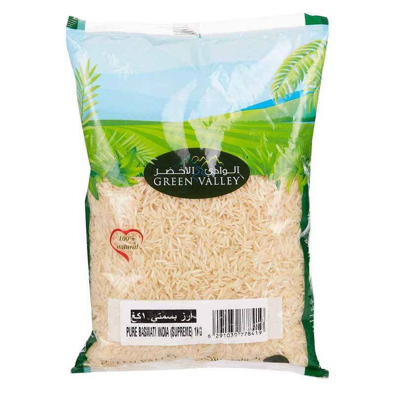 M RICE BASMATI KGS GRN
