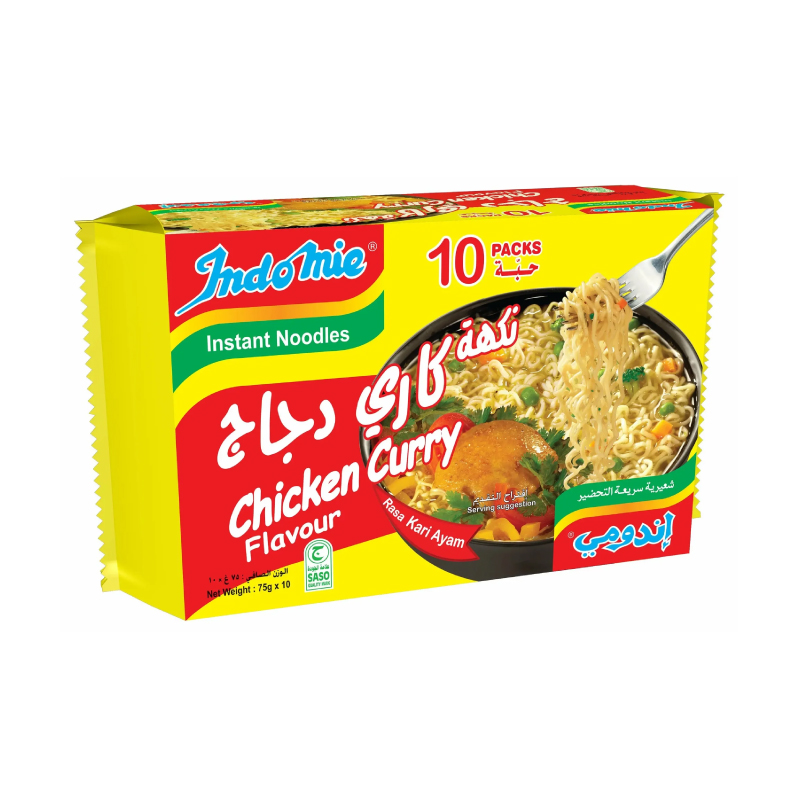 INDOMIE CHICKEN CURRY 10X75GM