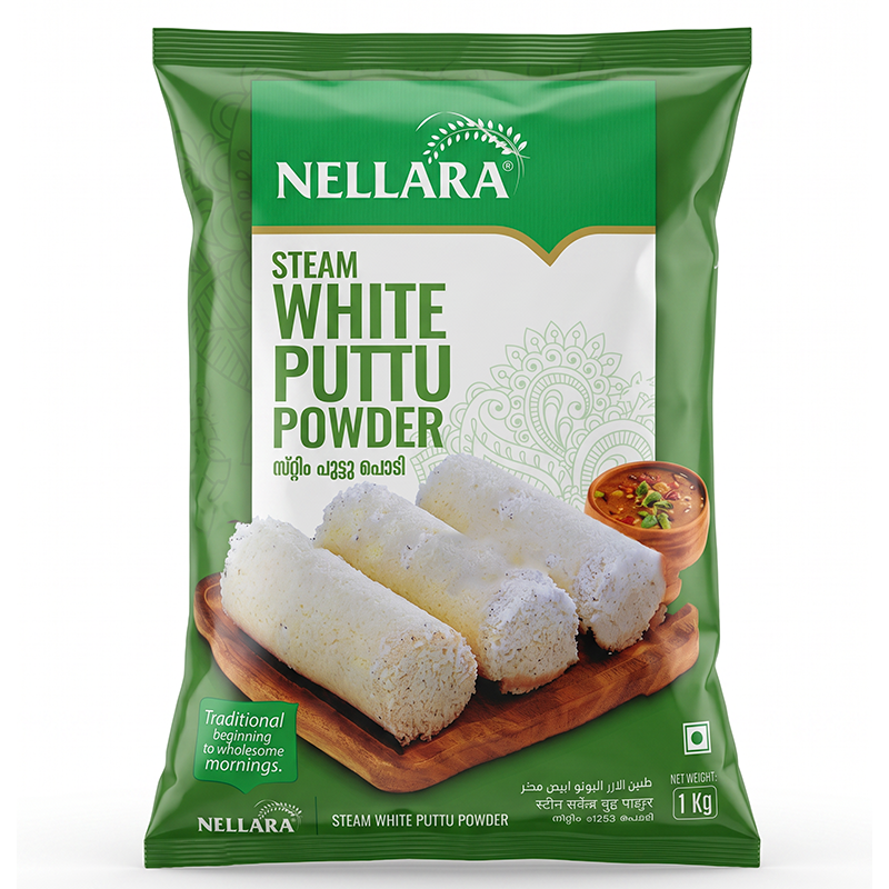 NELLARA WHITE PUTTU POWDER FRIED 1KG