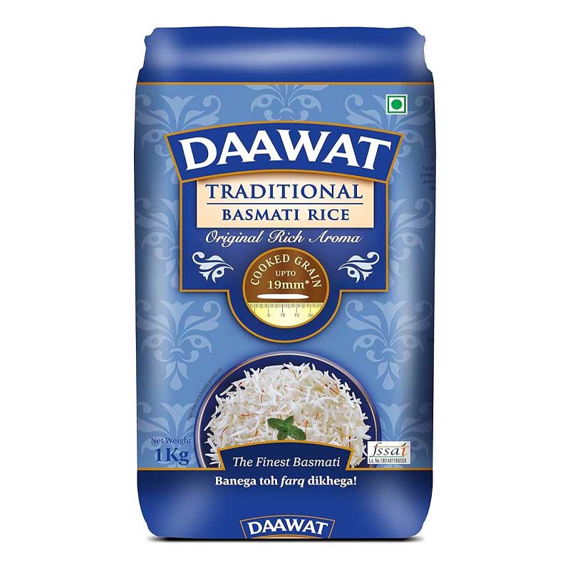 DAAWAT BSMTI RICE TRDNL 1KG