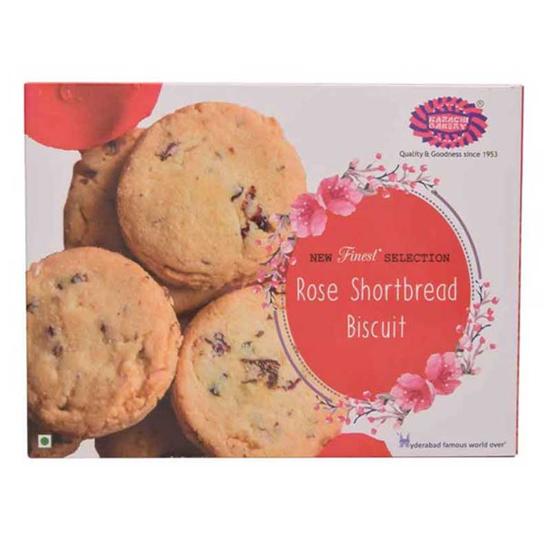 KARACHI BAKERY  ROSE SHORTBREAD BISCUITS 250GM