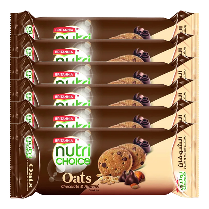 BRIT NUTRI CHOICE OATS CHOCO ALMOND 75GM