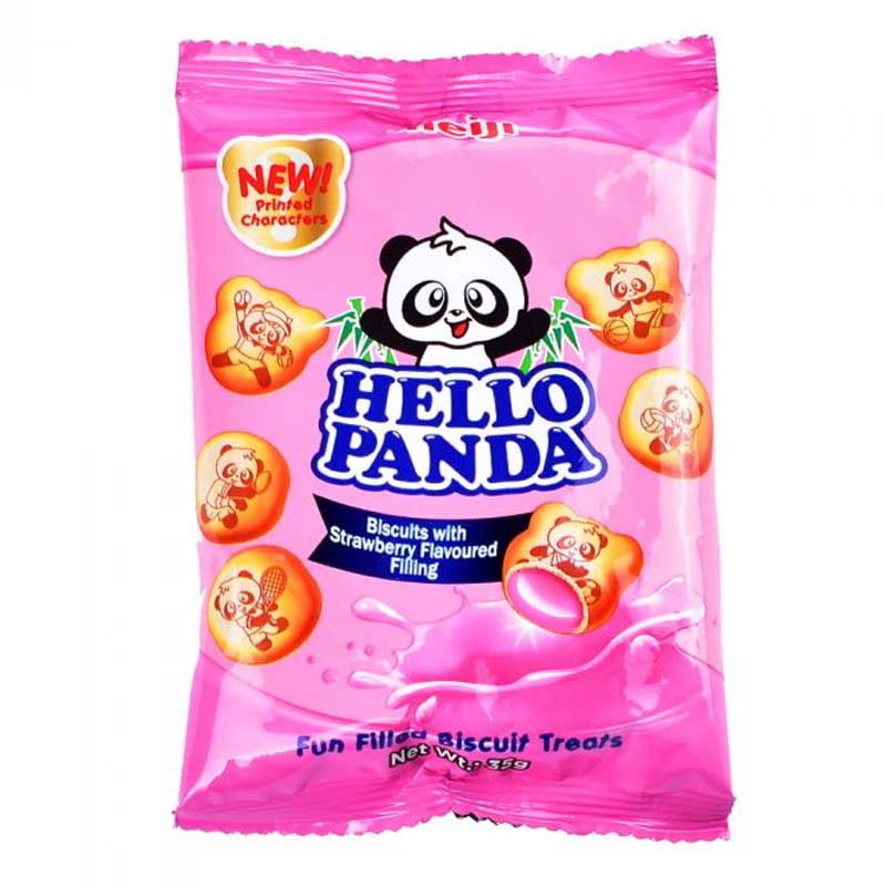 MEIJI HELLO  PANDA STRAWBERY SACHET 35G