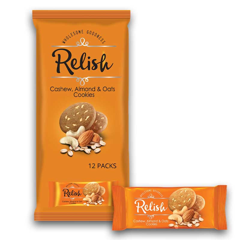 DND RELISH CASW ALND OATS COOKIES 42GM