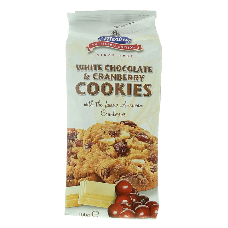 MERBA PTSSRE WHITE CHOCO &amp; CRANBERRY COOKIES 200GM