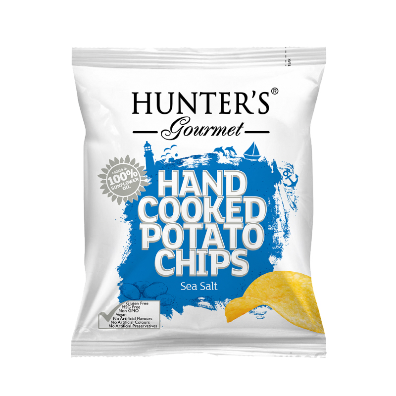 HUNTERS POTATO CHIPS SEA SALT 40GM