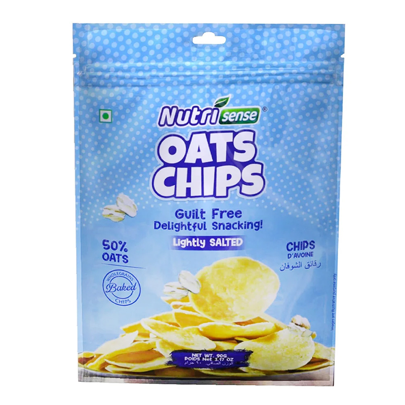 NUTRISENSE LIGHTLY SALTED OATS CHIPS 90GM