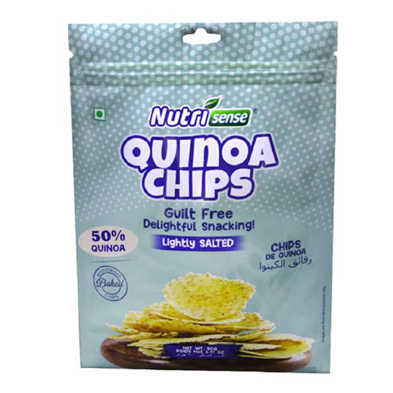 NUTRISENSE LIGHTLY SALTED QUINOA CHIPS 90GM