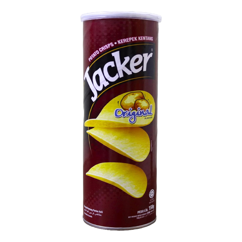 ORIENTAL JACKER POTATO CRISPS CAN ORIGINAL 150GM