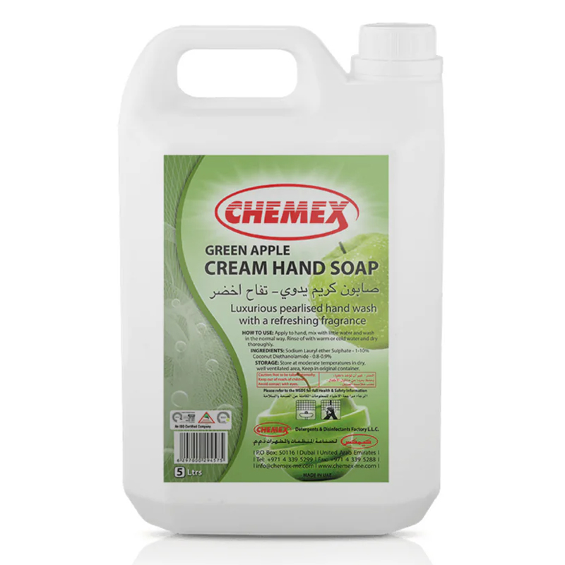 CHEMEX CREAM HAND SOAP GREEN APPLE 5LTR