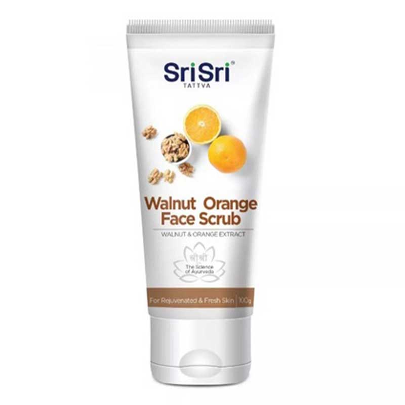 SRI SRI WALNUT ORANGE FACE SCRUB 100 GM