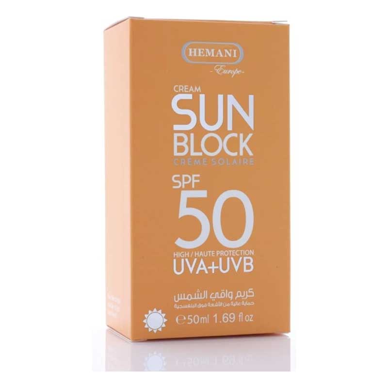 HEMANI SPF 50 SUN BLOCK CRM 50ML