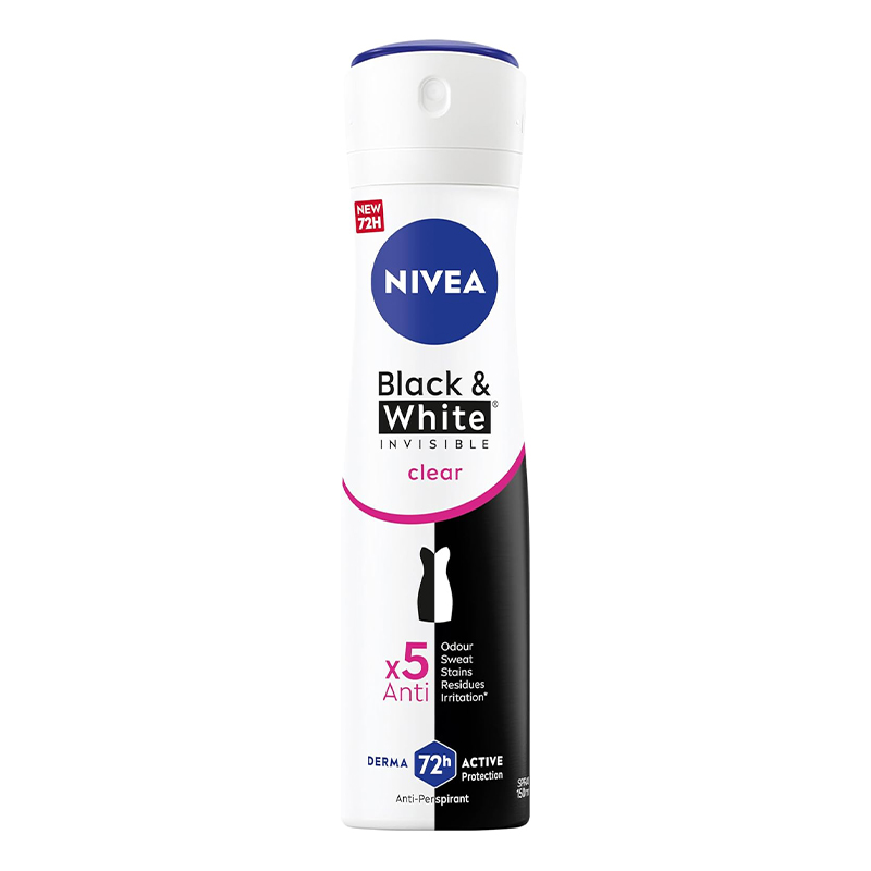 NIVEA DEO SPRAY BLK &amp; WHITE F 150ML