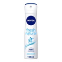 [0100009945] NIVEA DEO SPRAY FRSH NTRL F 150ML