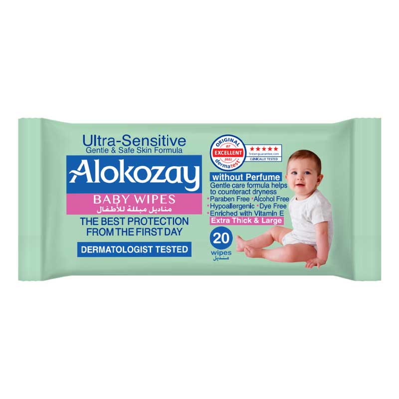 ALOKOZAY WIPES ULTRA SENSITIVE 20PCS