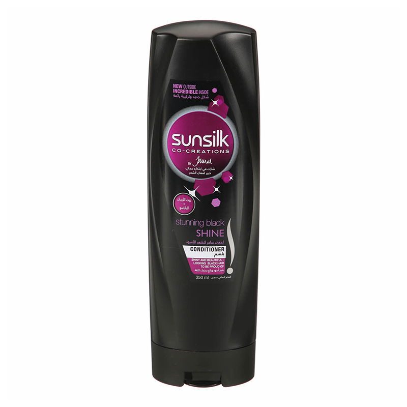 SUNSILK CD BLACK SHINE 350ML