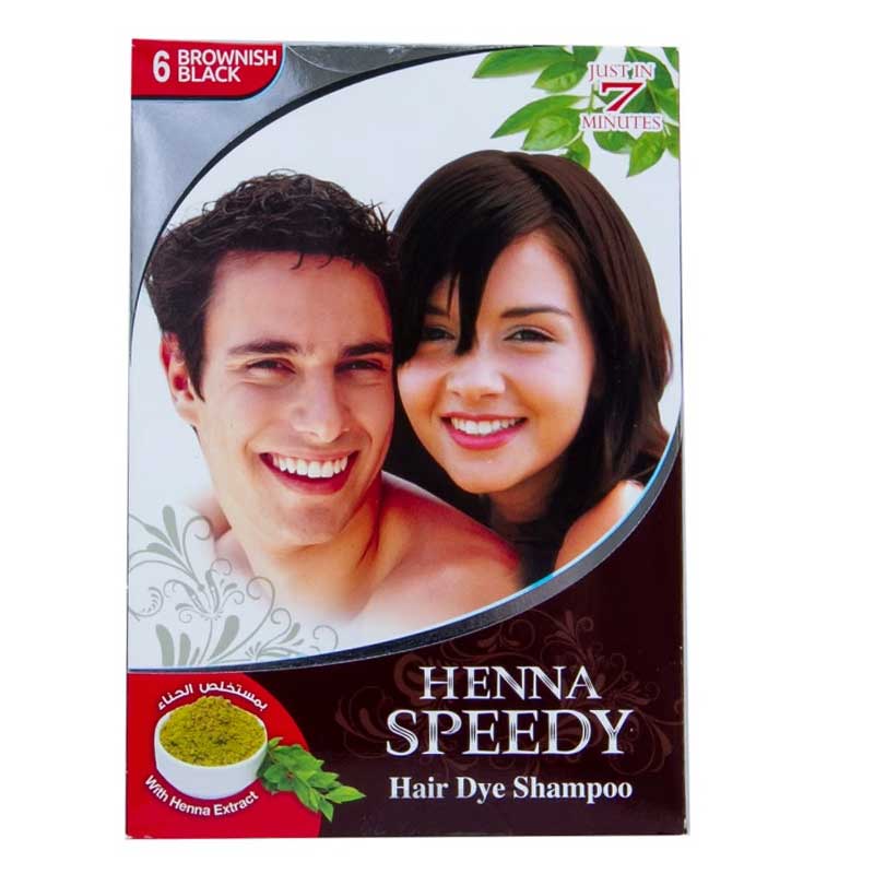 HENNA SPEEDY HAIR DYE SHMP 30ML N/BRN