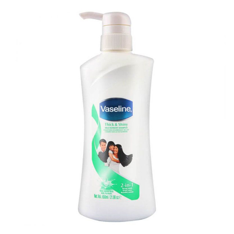 VASELINE SHAMPOO THICK &amp; SHINY 650ML