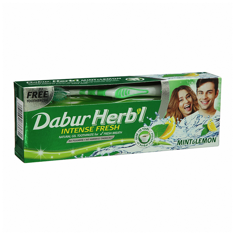 DABUR HRBL TP FRESH GEL 2PK+ TB FREE