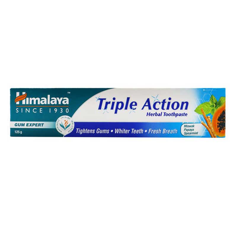 HIMALAYA TRIPLE ACTION TOOTH PASTE 125GM