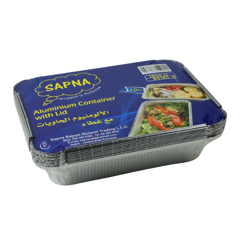 SAPNA ALUMINIUM CONTAINER 83185 10PCS