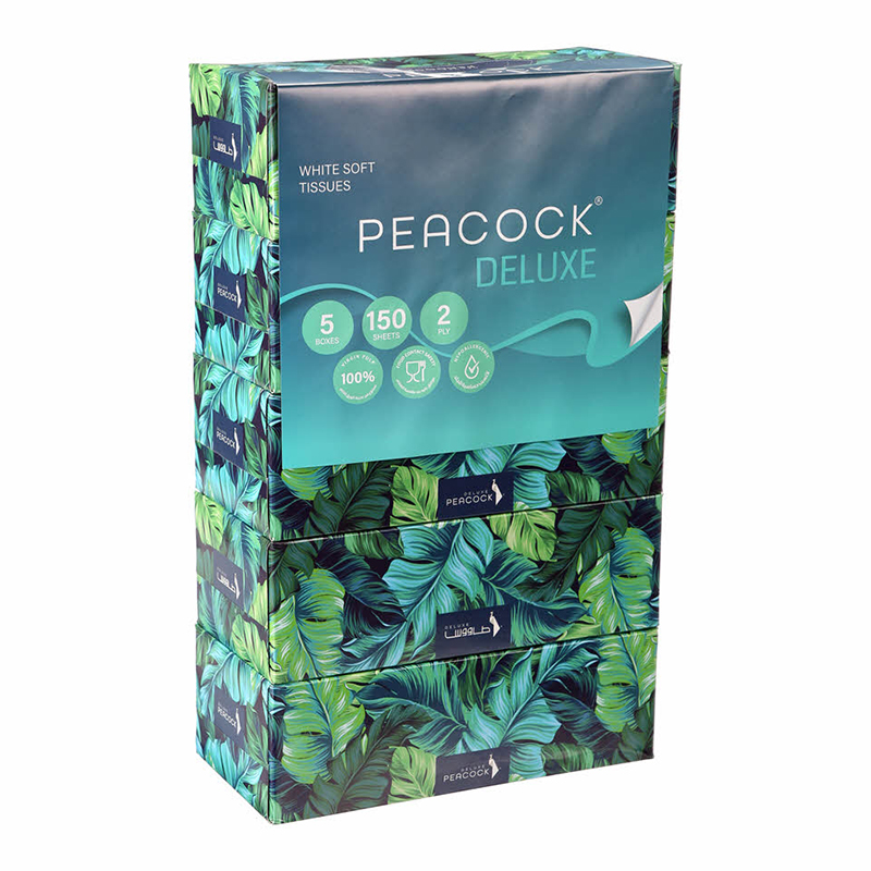 PEACOCK TISSUE DELUX 150X2PLY
