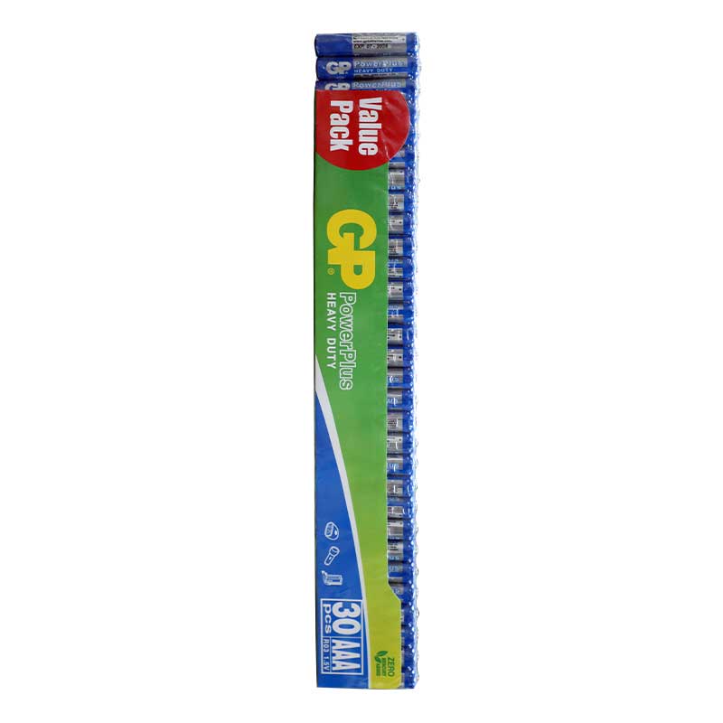 GP CARBON ZINC POWERPLUS HEAVY-DUTY 30PCS AAA