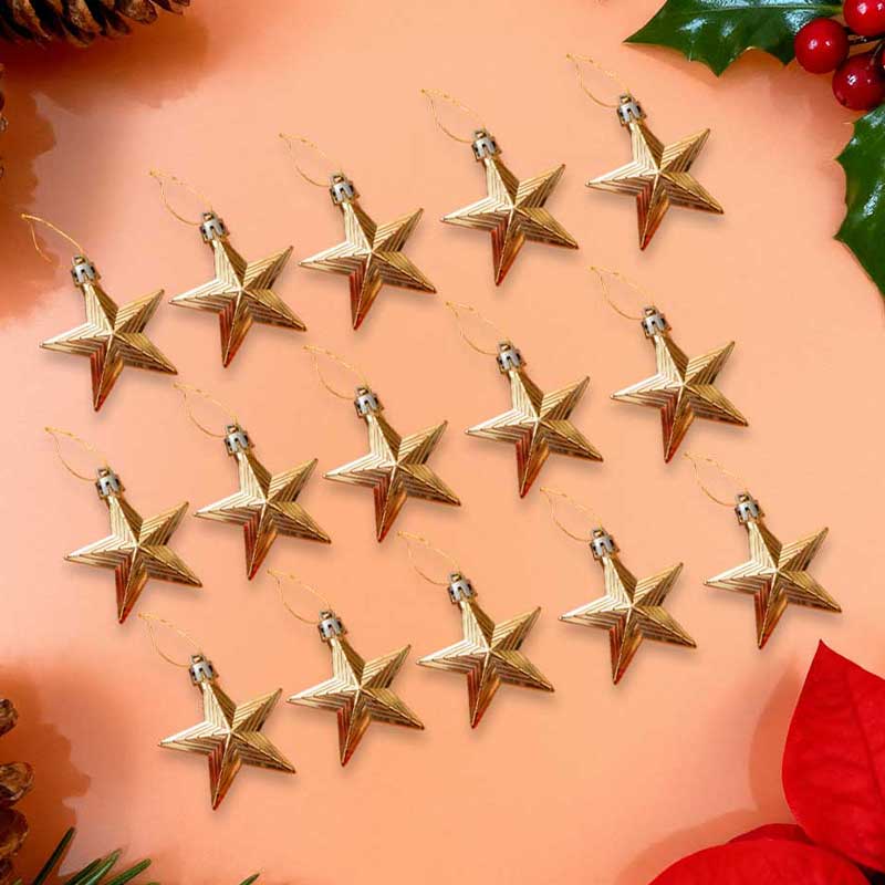 CHRISTMAS DECORATION GOLD 6CM