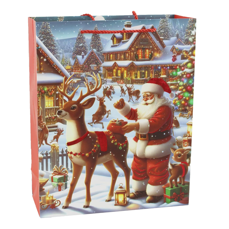 XMAS GIFT BAG 26X10X32CM FZ037