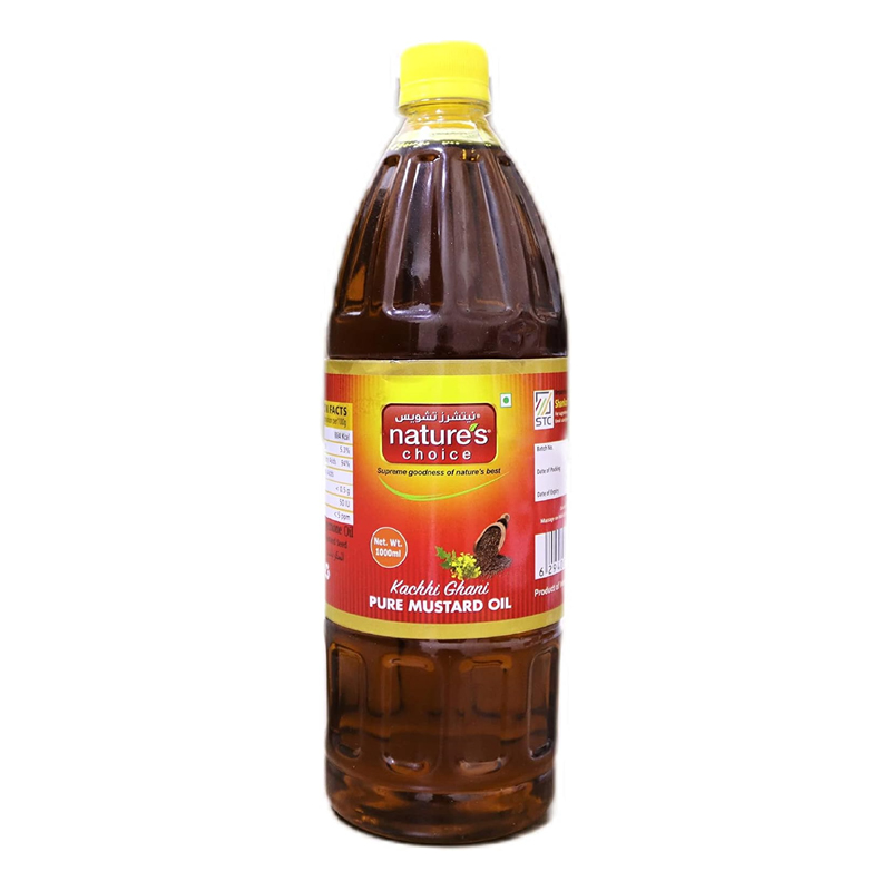 NATURES CHOICE KACHHI GHANI PURE MUSTARD OIL 1000ML