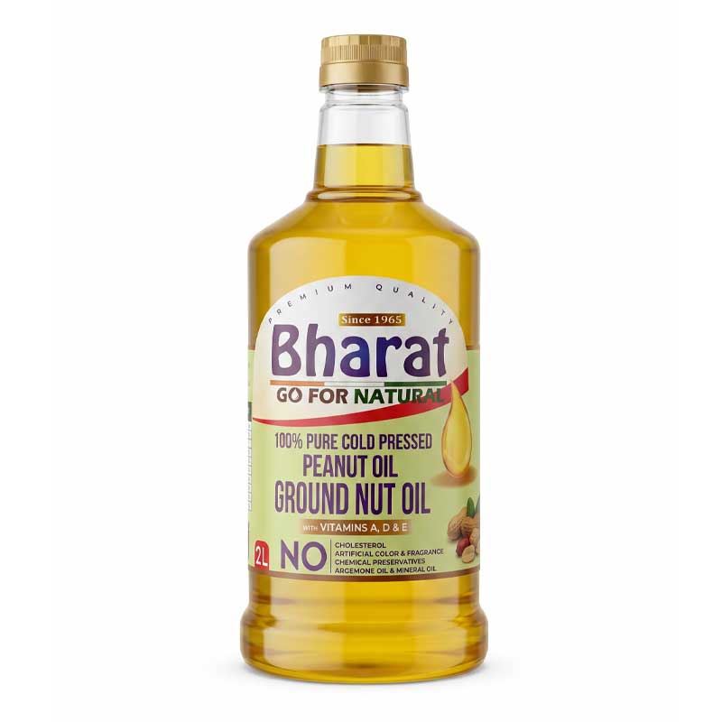 BHARAT COLD PRESSED GROUNDNUT OIL 2LTR