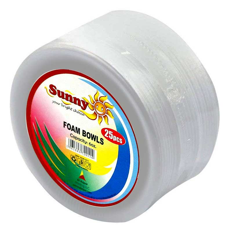 FOAM BOWLS 6OZ 25S